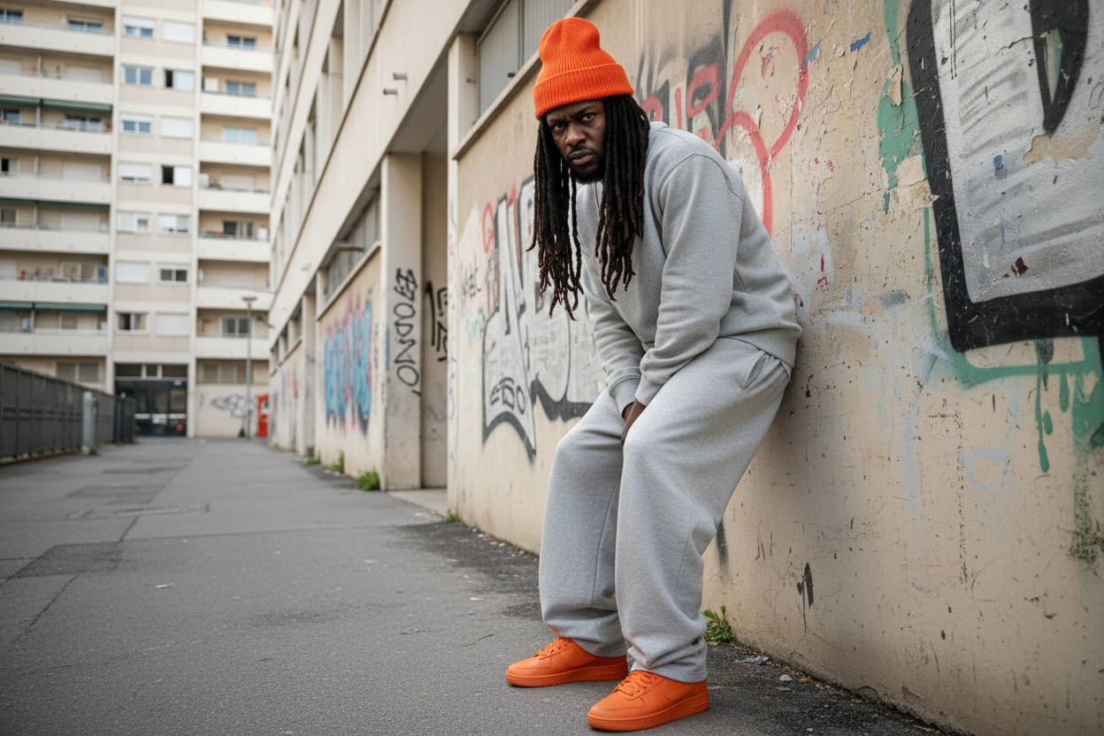 die beanie soll nicht eingeklappt sein